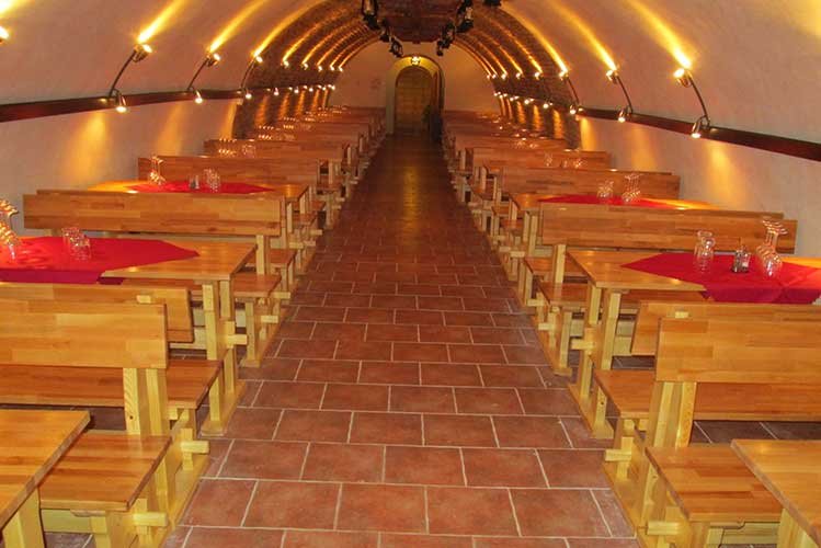 Vinný sklep a wine bar přímo pod hotelem